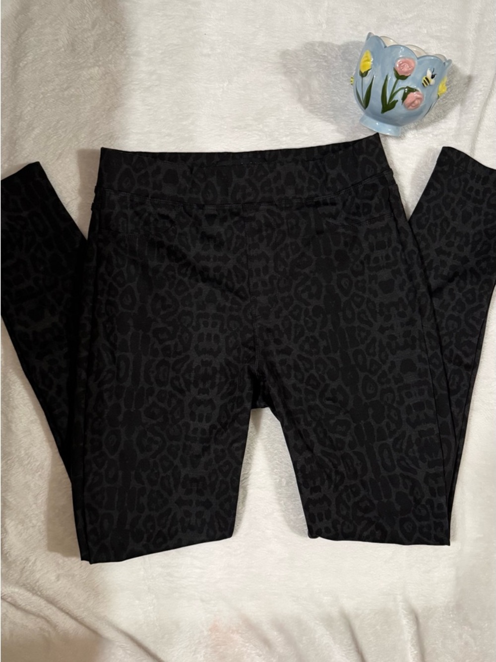 Sanctuary Black Leopard-Print Leggings